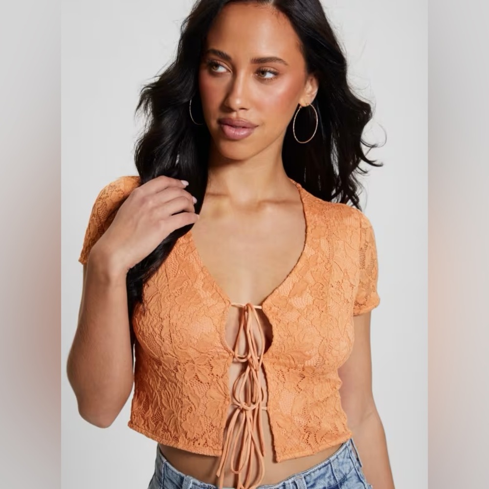 Nia Lace-Up Top